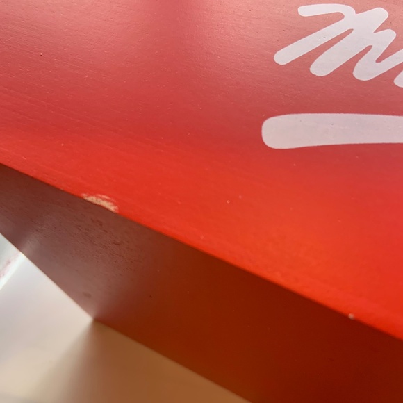 Vintage Mrs. Fields Wooden Logo Box Retro 11" Crate Red/White - Picture 8 of 16